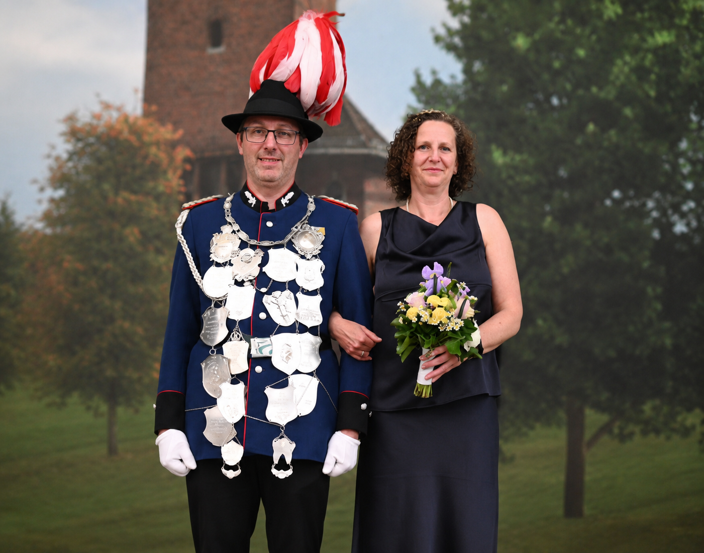 Schützenkönig Sven Neukamm mit Manuela Neukamm